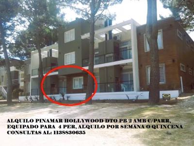 Departamento en alquiler en Pinamar. 2 ambientes, 1 baño y capacidad de 2 a 4 personas. 