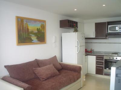 Departamento en alquiler en Pinamar. 2 ambientes, 1 baño y capacidad de 1 a 4 personas. A 250 m de la playa